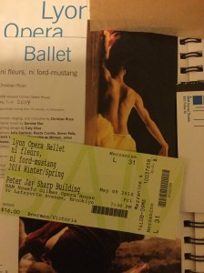 Lyon Opera Ballet performance of ni fleurs, ni ford-mustang at BAM on May 9, 2014